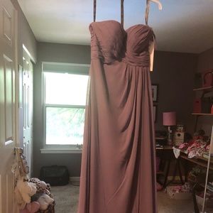 Bill Levkoff bridesmaid dress in Victorian Lilac